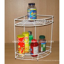 2 Layer Wire Corner Spices Rack (LJ9002)